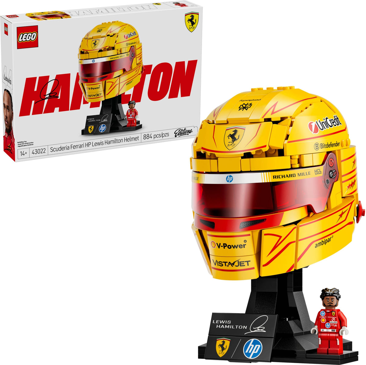 43022 - casco di lewis hamilton scuderia ferrari hp