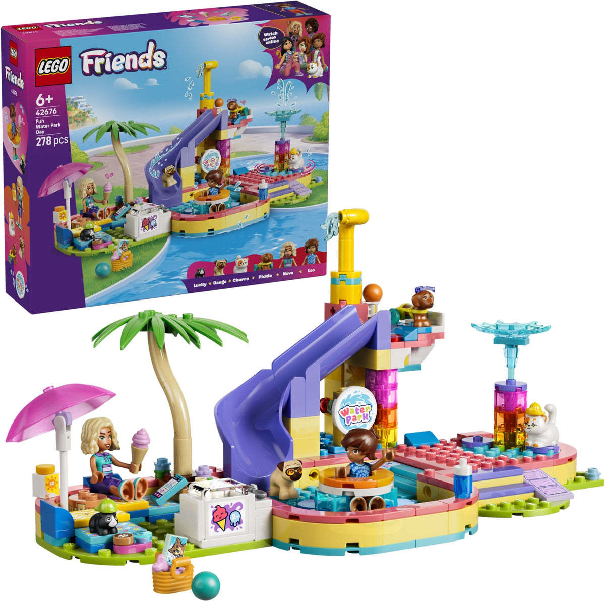 LEGO Friends 42676 divertente giornata al parco acquatico