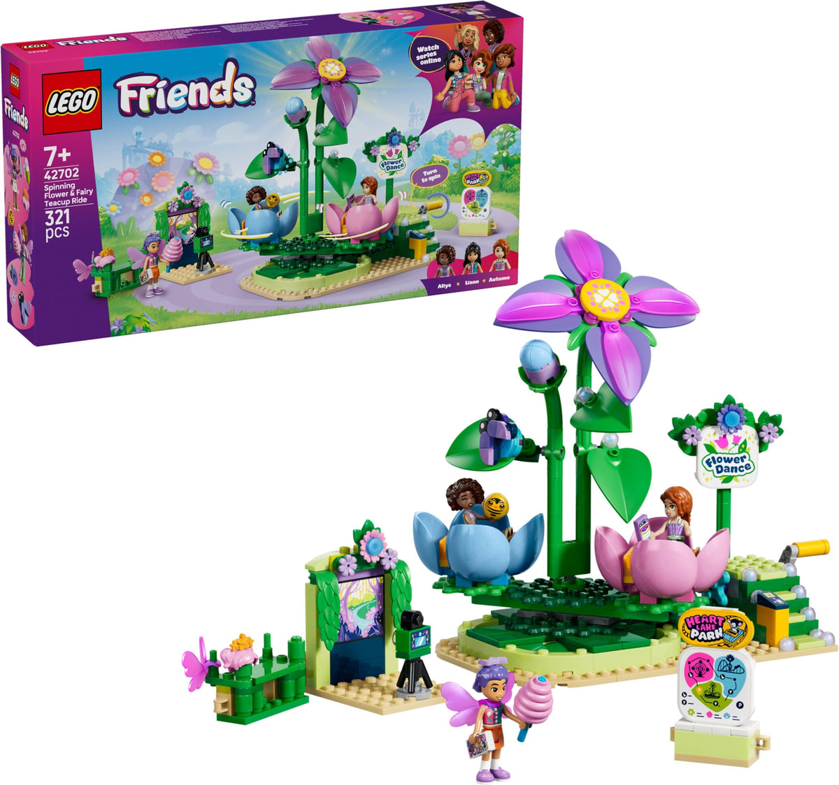 LEGO Friends 42702 giostra delle tazze da tè floreali