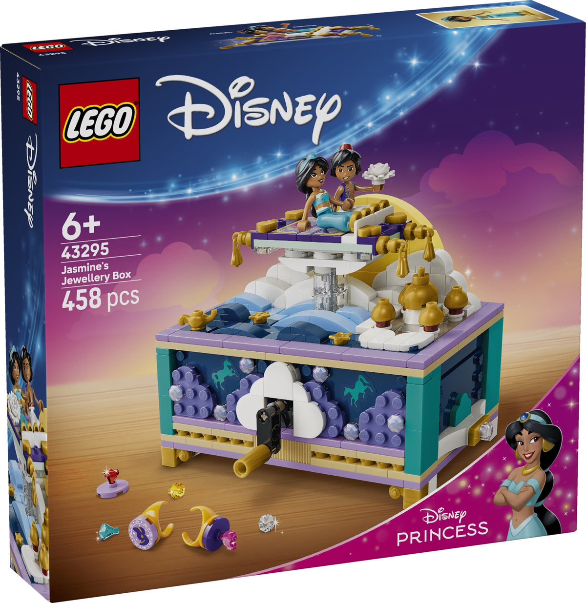 LEGO Disney Princess 43295 box gioielli di jasmine