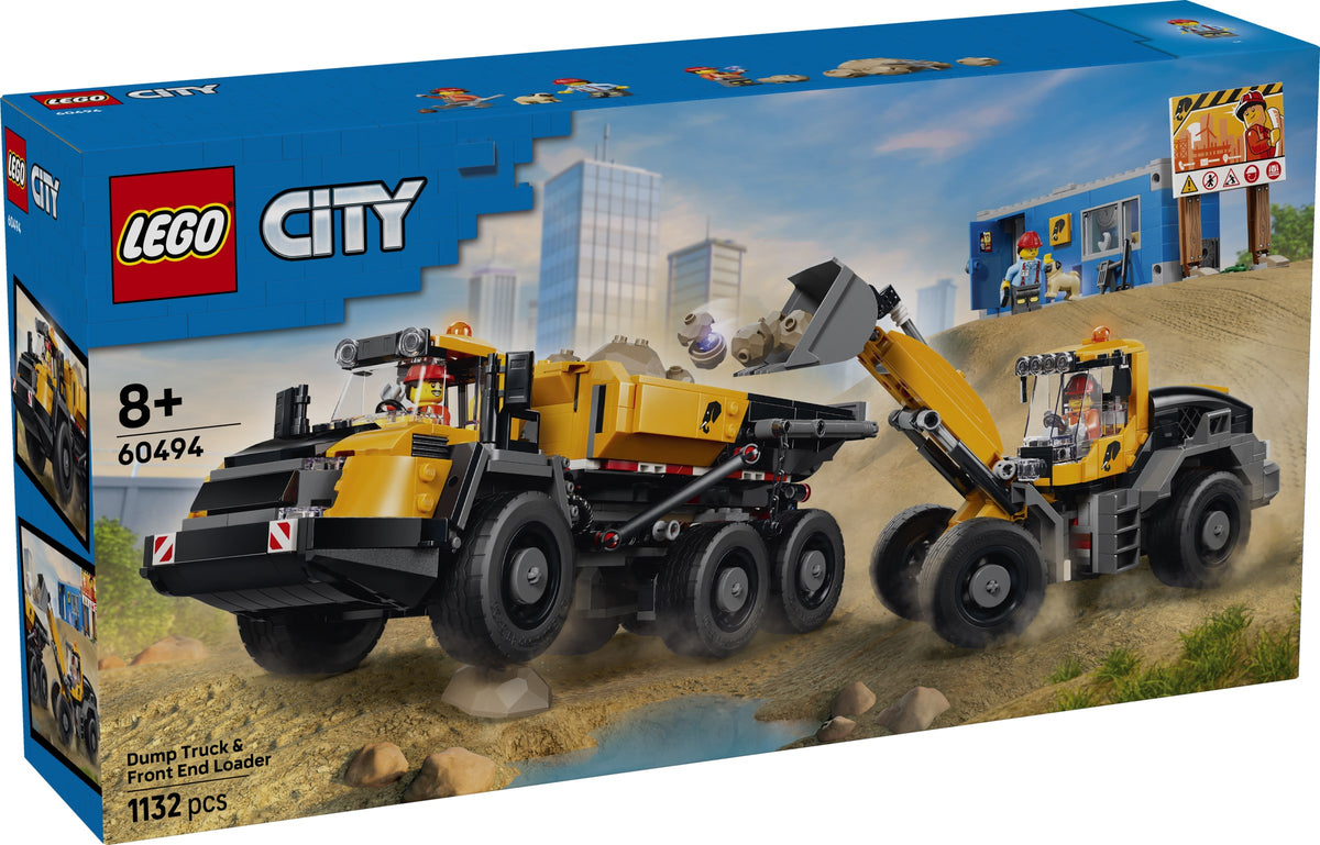 LEGO City 60494 camion ribaltabile e pala meccanica
