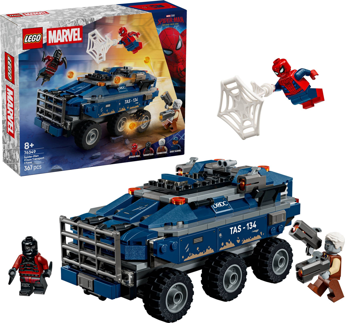 76349 - spider-man: inseguimento del trasportatore di detenuti