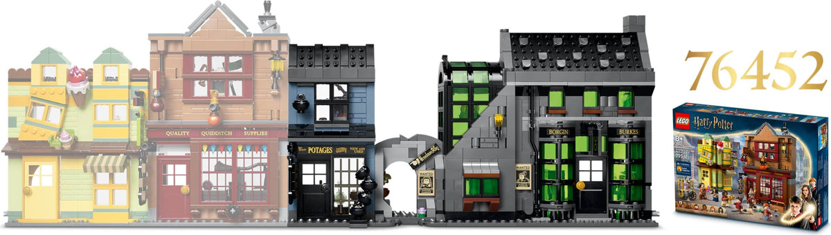 LEGO Harry Potter 76471 negozi di magia di notturn alley