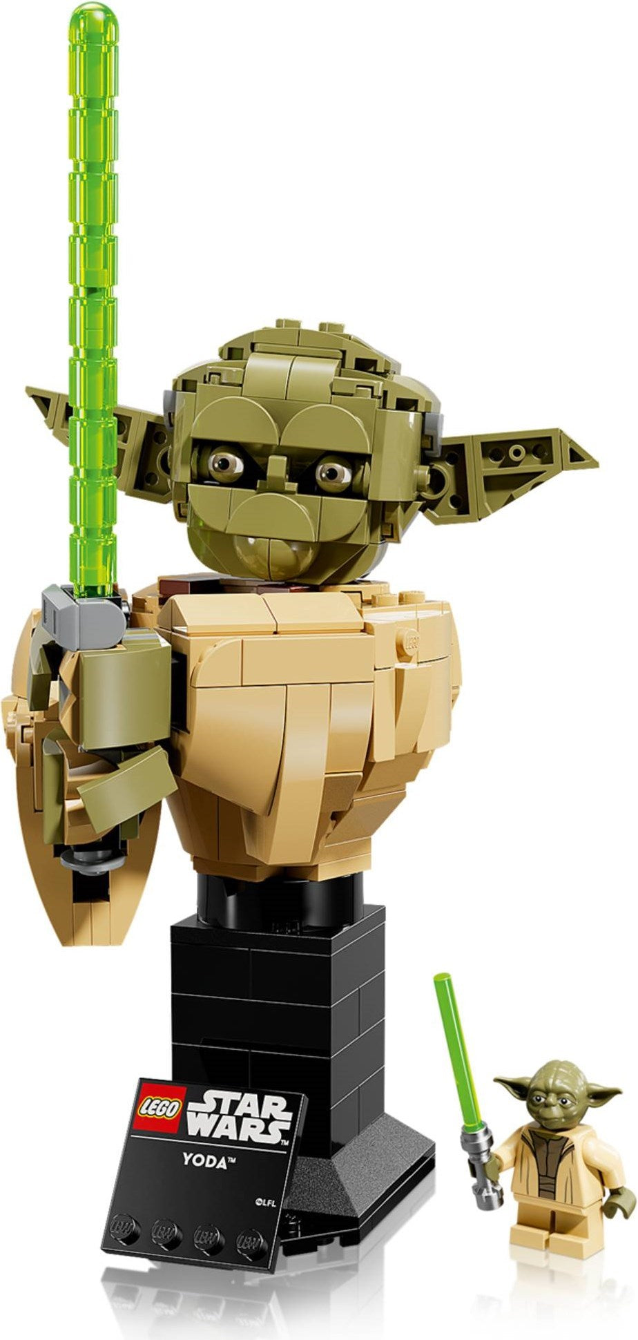 LEGO Star Wars 75438 yoda busto con minifigure