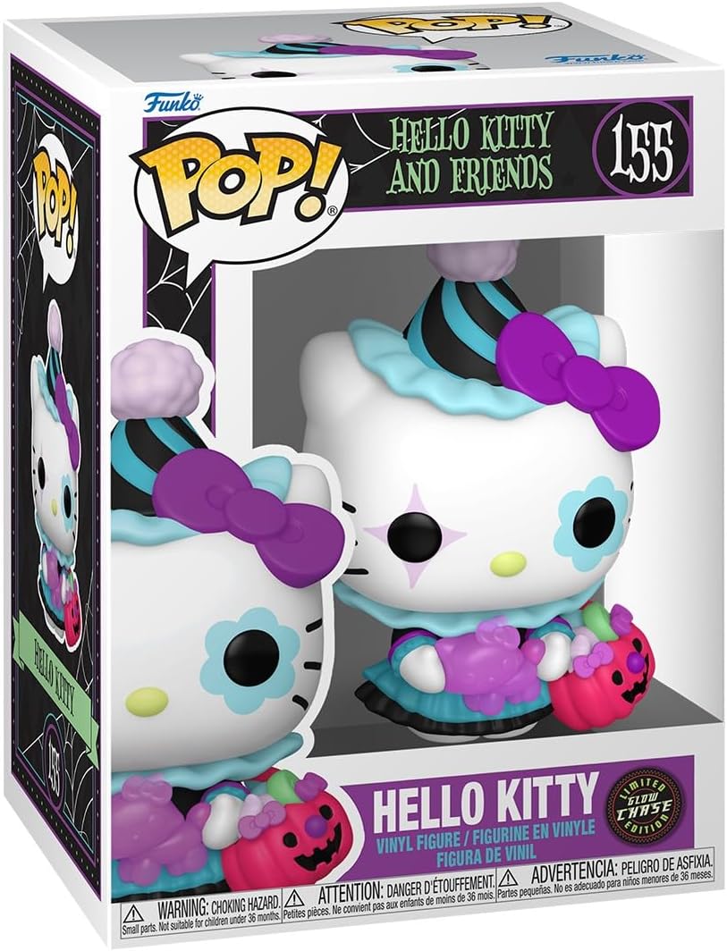 hello kitty and friends - hello kitty spooky 9cm - funko pop! 155 chase