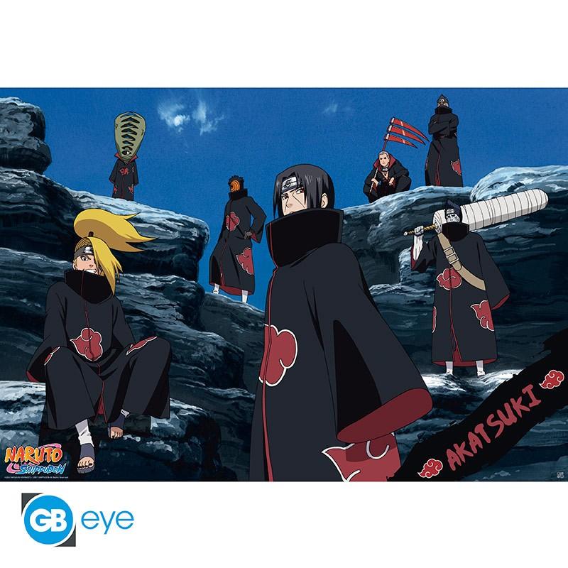 naruto shippuden -  poster maxi 91,5x61cm - akatsuki