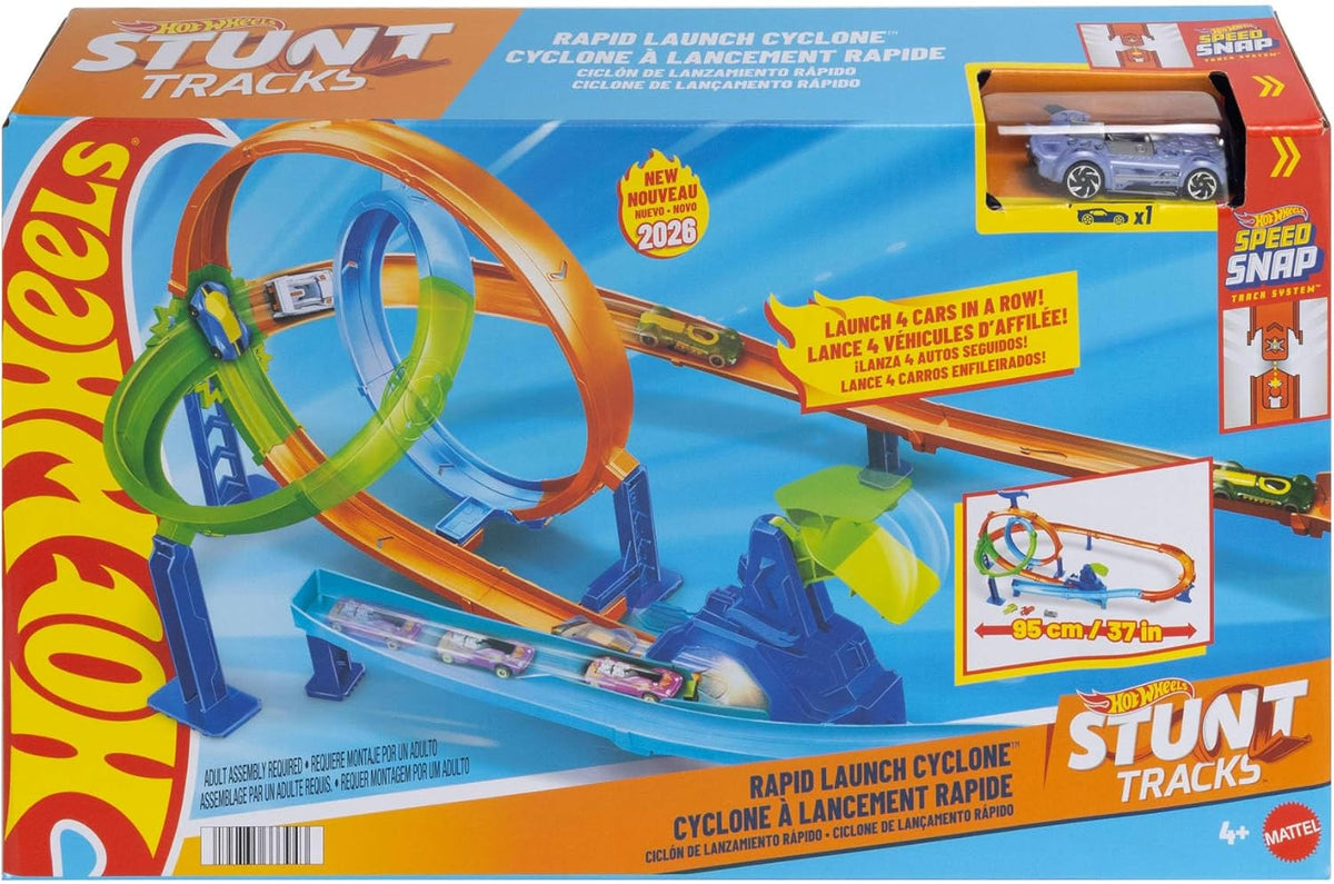 hot wheels - stunt tracks - rapid launch cyclone