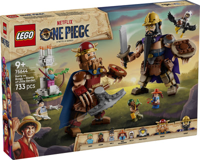 LEGO One Piece 75644 dori contro brogi giganti di little garden