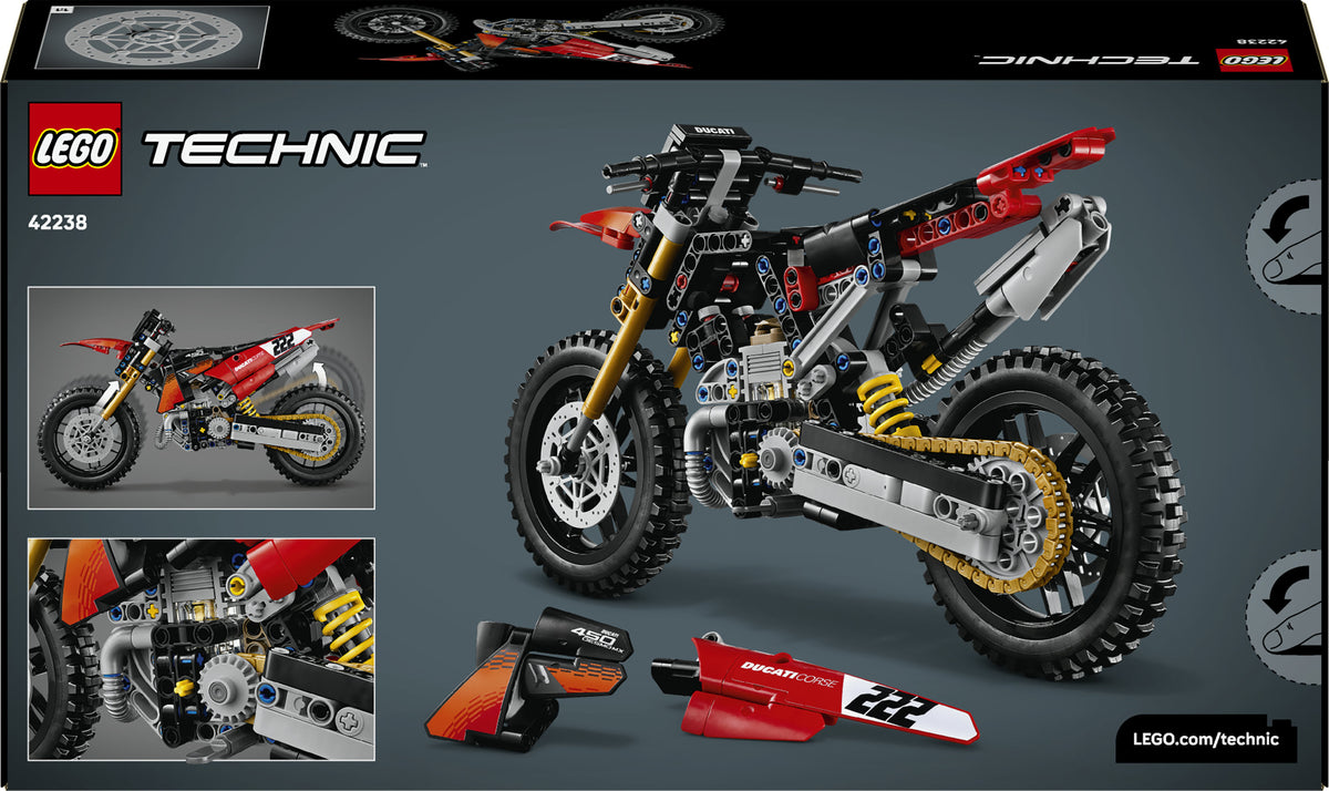 LEGO Technic 42238 moto ducati desmo450 mx factory