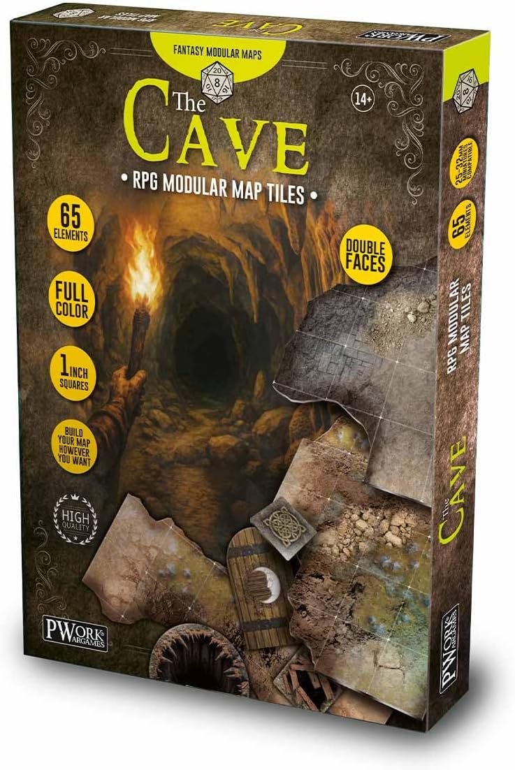 the cave - rpg modular map tiles