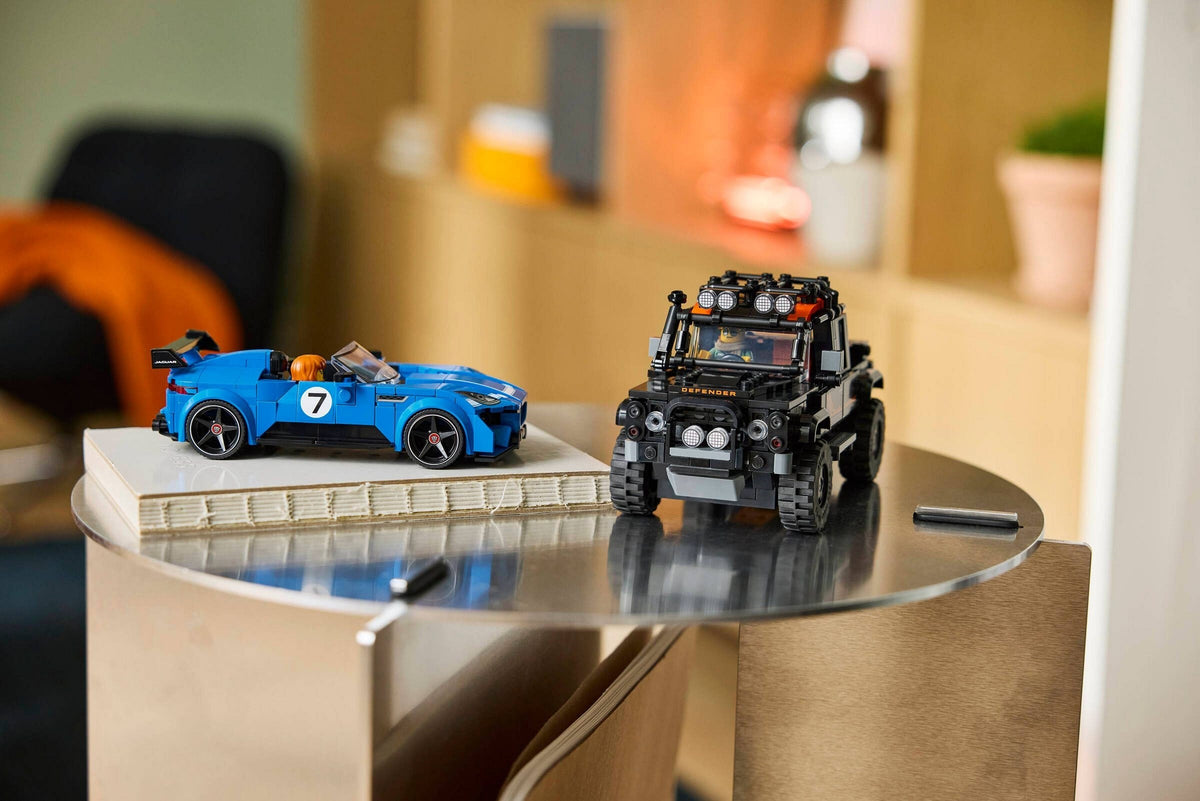 LEGO Speed Champions 77264 jaguar project 7 e land rover defender