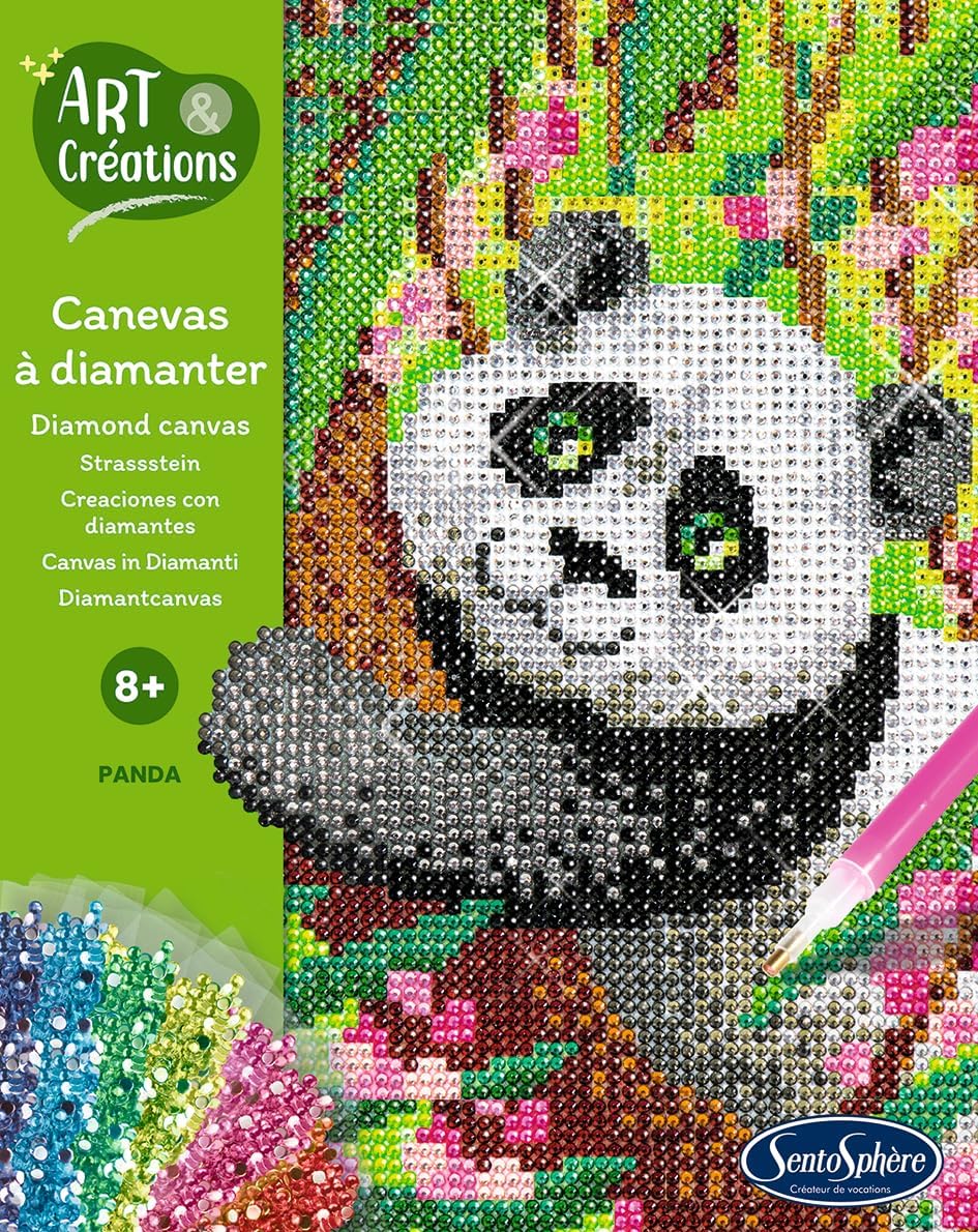 art e créations - canevas a diamanter - panda