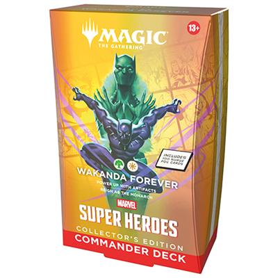 magic the gathering - marvel super heroes - mazzo commander collector - wakanda forever (eng)