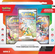 pokemon - collezione illustrazione - primi compagni d'avventura serie 2