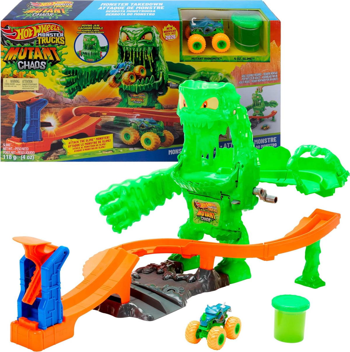 hot wheels - monster truck mutant chaos - sfida del mostro