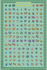 pokemon - poster maxi 91.5x61 - pixel art