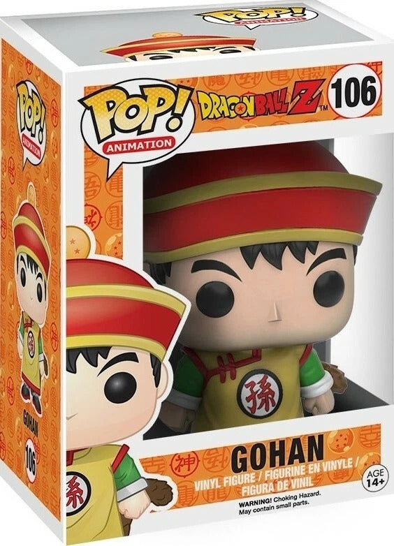 dragonball z - gohan 9cm - funko pop! 106