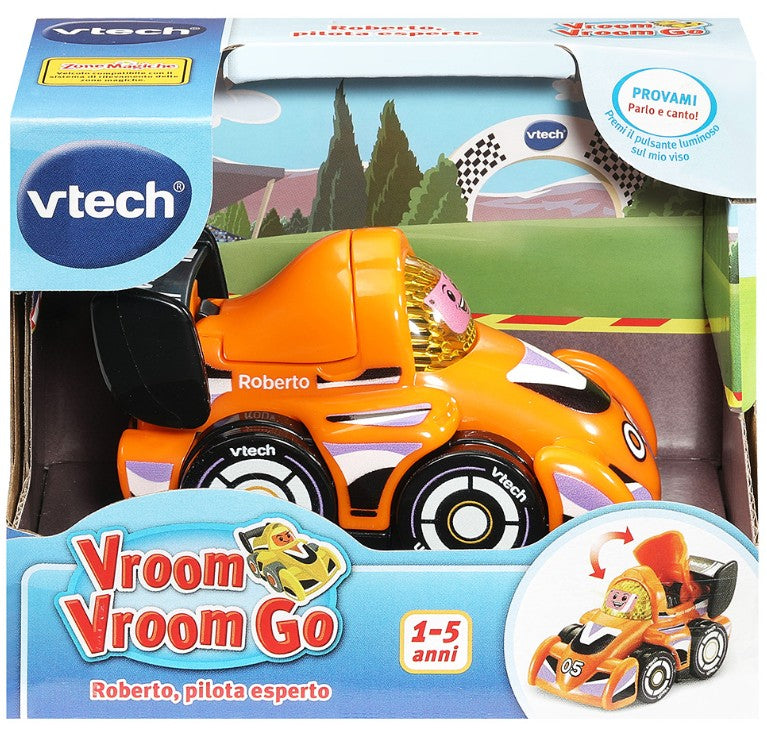 vroom vroom go - veicoli da corsa - 1pz assortito
