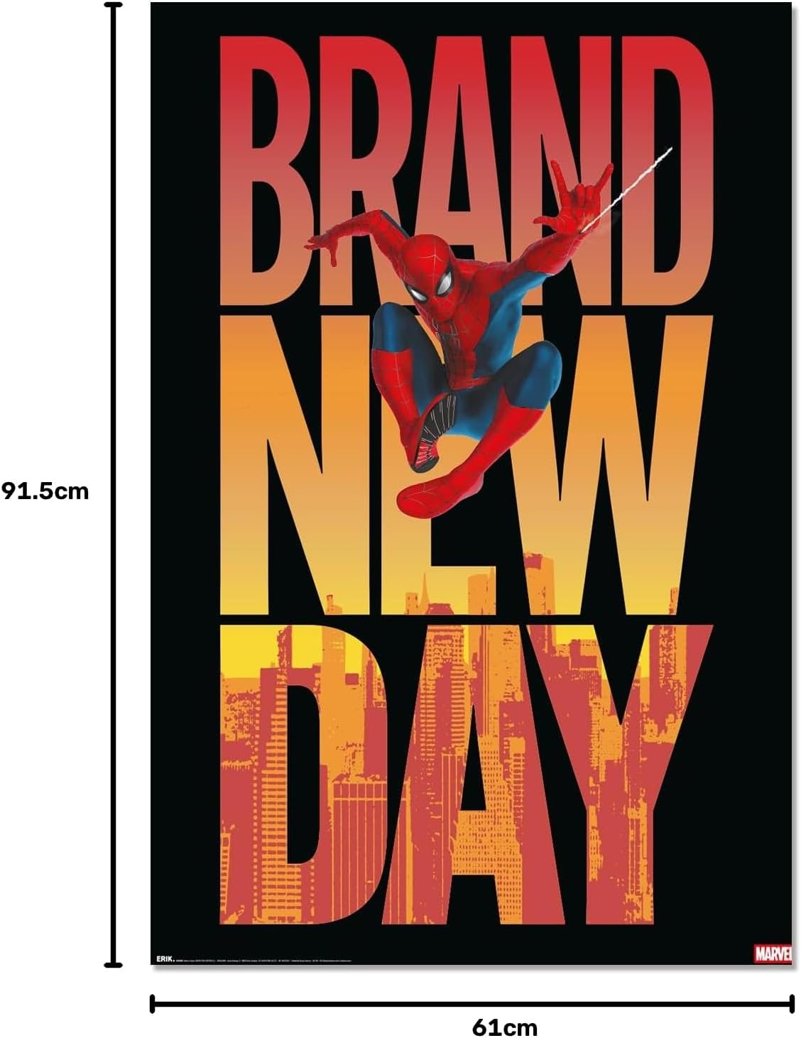 poster marvel - spiderman brand new day 61x91,5 cm