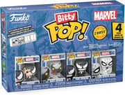 marvel: spider-man venom 4 pack 3cm  - funko pop bitty