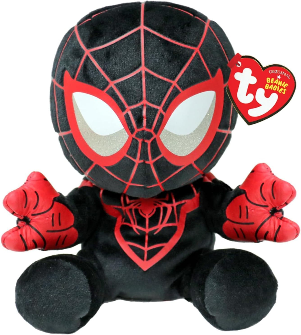 peluche floppy 20cm - spiderman miles morales