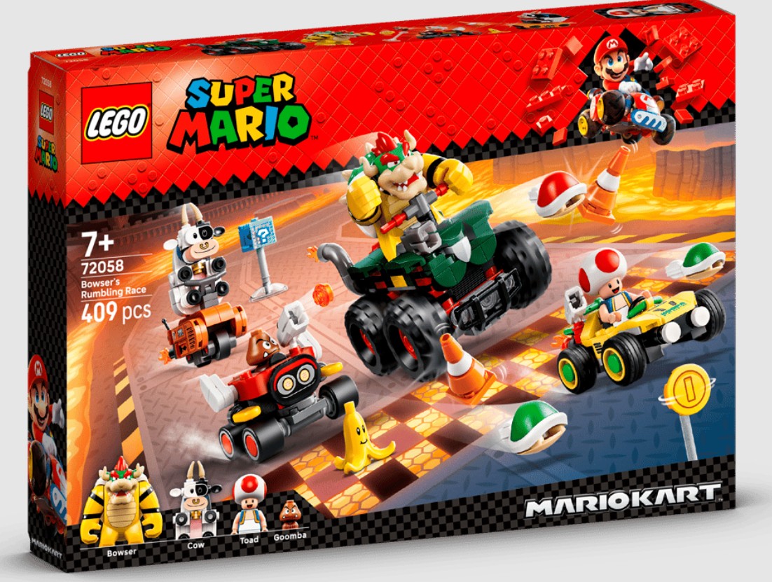 LEGO Super Mario 72058 mario kart™ corsa ruggente di bowser