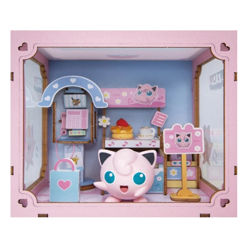 pokemon - sweet shop jigglypuff - miniatura in legno da costruire