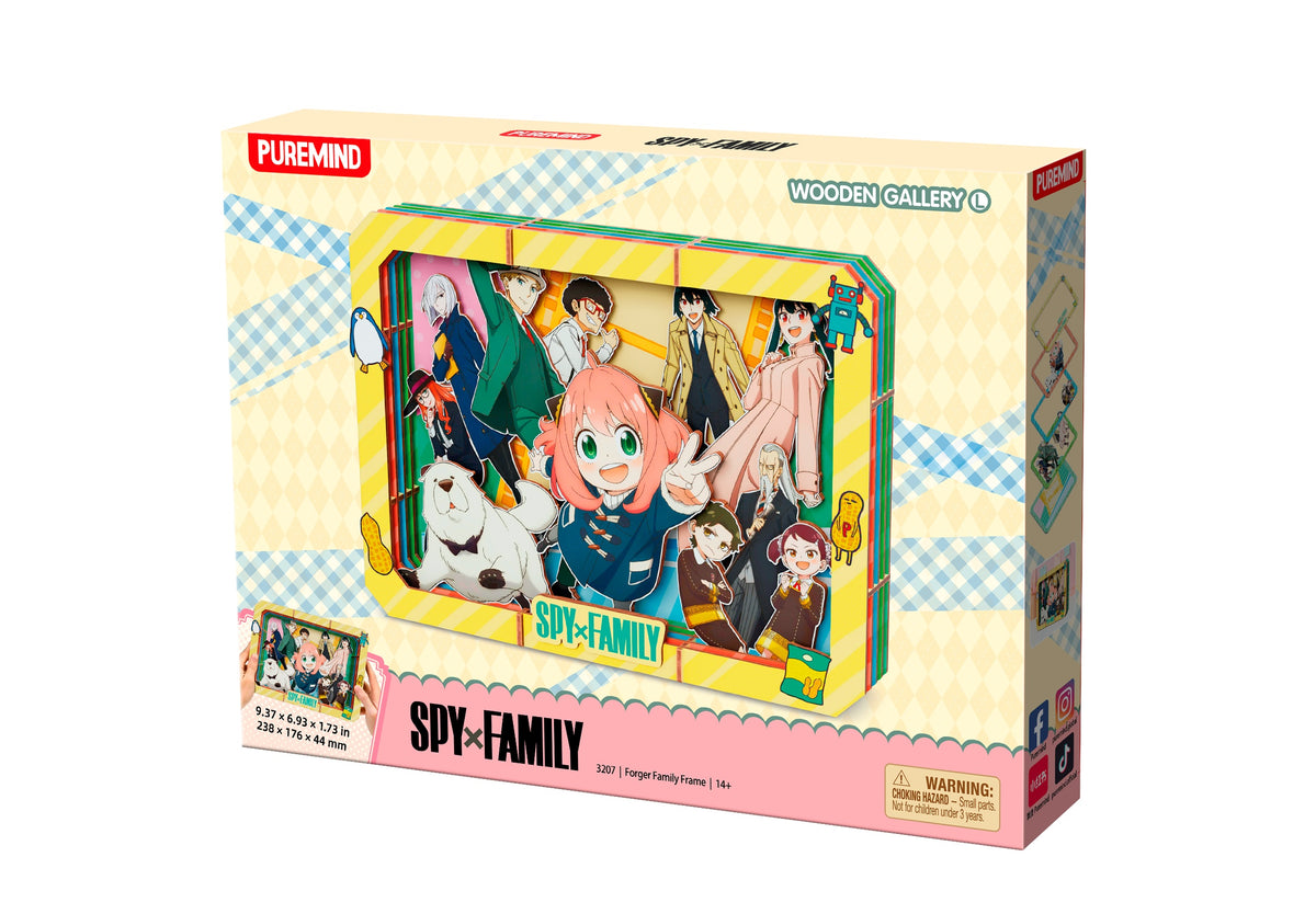 spy x family - quadretto in legno 3d