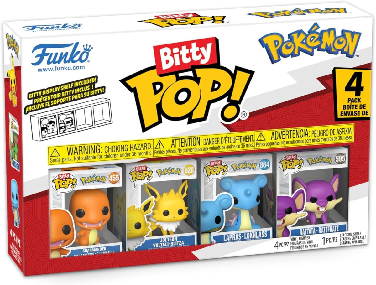 pokémon: charmander 4 pack 3cm  - funko pop bitty