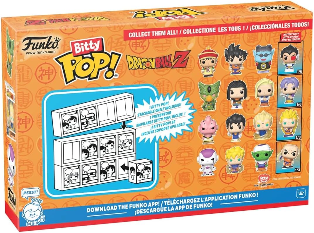 dragon ball z: gohan 4 pack 3cm  - funko pop bitty