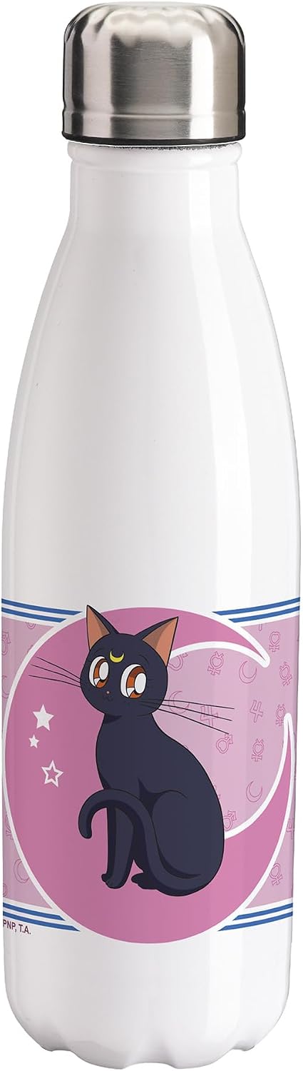 sailor moon - sailor moon & luna - borraccia termica 500ml