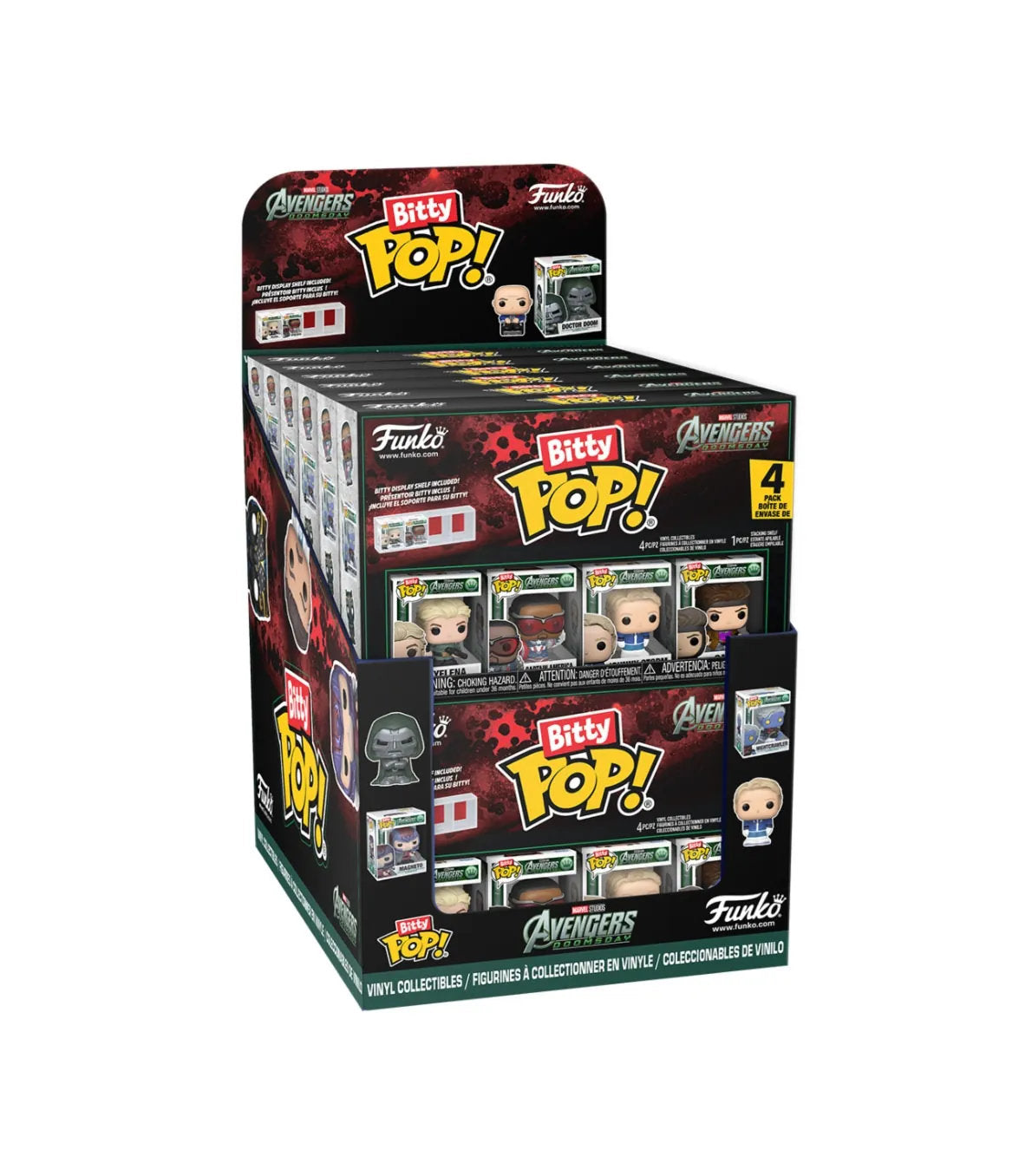 marvel: avengers 4 pack 3cm - funko pop! bitty