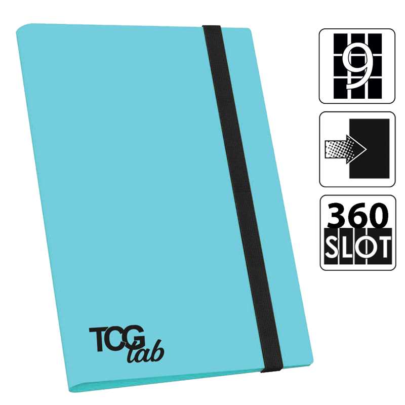 raccoglitore a 9 tasche (360 carte) - azzurro cielo