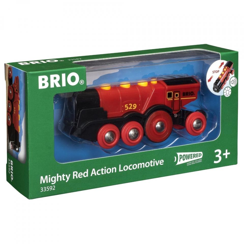 grande locomotiva elettrica rossa