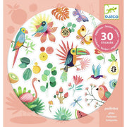 natura tropicale - 30 sticker con glitter