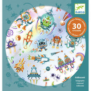 tra le galassie - 30 sticker iridescenti