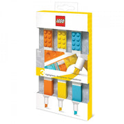 Cancelleria evidenziatori set 3 pezzi arancione giallo celeste