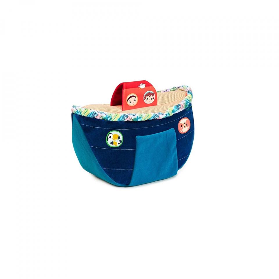 la mia prima arca di noè peluche - set gioco con barca e animali
