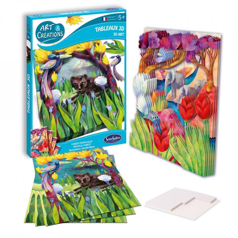 quadro 3d - foresta tropicale
