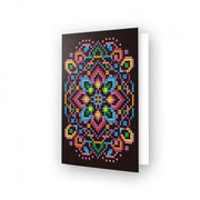 biglietto d'auguri - diamond dotz mandala colorato