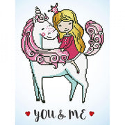you and me - diamond dotz intermediate dd6.004 30x40cm