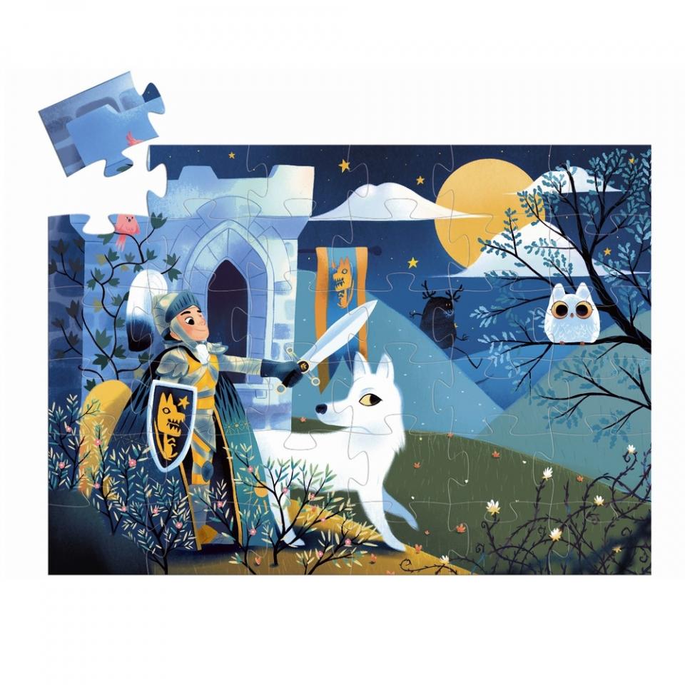 cavaliere della luna piena - puzzle 36 pezzi silhouette