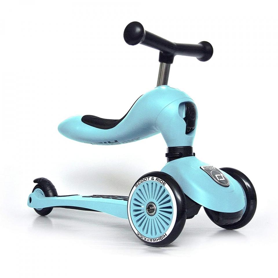 highwaykick 1 - monopattino trasformabile 2 in 1 - blueberry