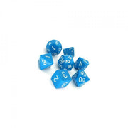 opaque azzurro/bianco - set di 7 dadi poliedrici