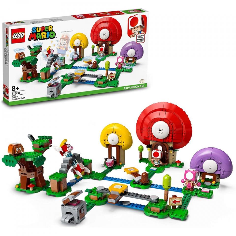 LEGO Super Mario 71368 la caccia al tesoro di toad super mario pack di espansione